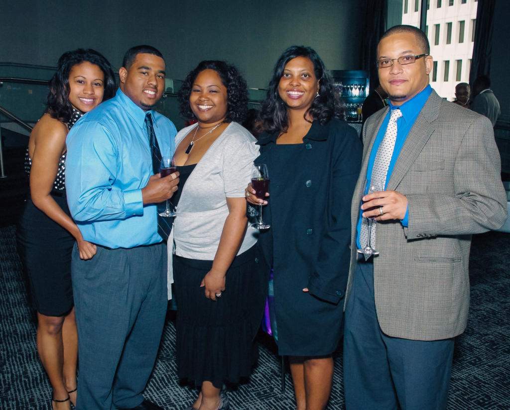 African-American professionals at a social event